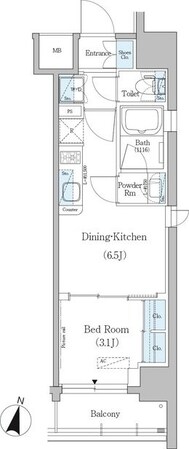アーバネックス浅草の物件間取画像